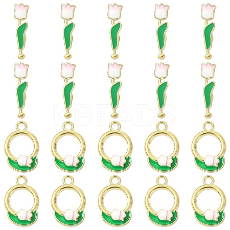 10Pcs Zinc Alloy Enamel Toggle Clasps FIND-CJ0004-98-1