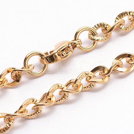 Fashionable 304 Stainless Steel Chain Necklaces X-NJEW-I060-05A-1