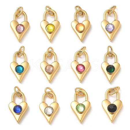 Ion Plating(IP) 304 Stainless Steel with Rhinestone Pendants STAS-G351-10G-1