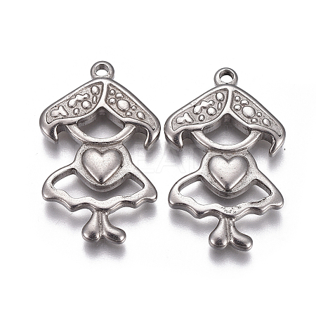Tarnish Resistant 304 Stainless Steel Pendants LS-STAS-F207-17P-1