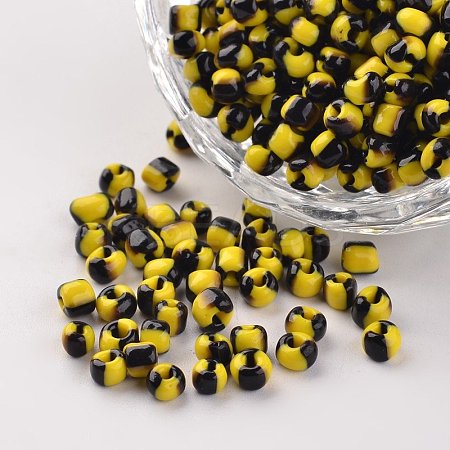 6/0 Opaque Colours Seep Glass Beads SEED-M006-A14-1