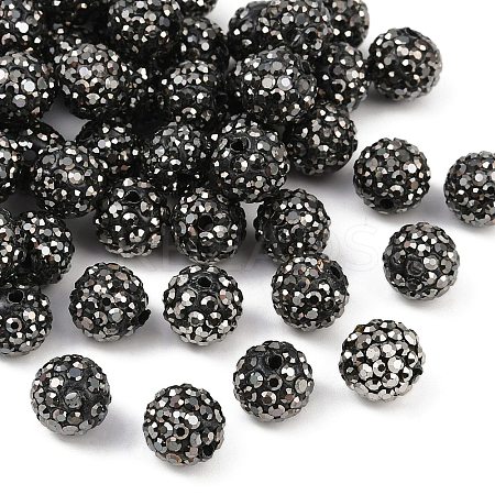 Polymer Clay Rhinestone Beads RB-N006-71-1
