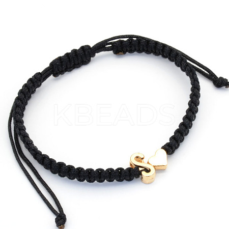 Alloy Beads Braided Bead Bracelets FS-WGADCE6-19-1