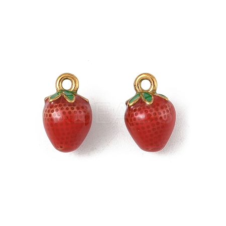304 Stainless Steel Enamel Charms STAS-P396-01A-G01-1