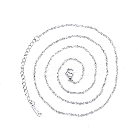 Non-Tarnish 304 Stainless Steel Cable Chains Necklace for Men Women LS-NJEW-N050-A04-S15-1