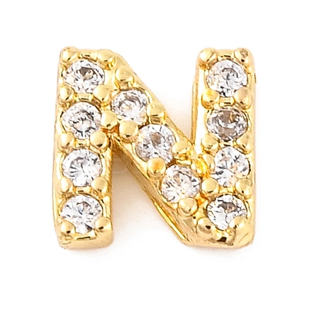 Rack Plating Brass Micro Pave Cubic Zirconia Cabochons KK-F874-04G-N-1