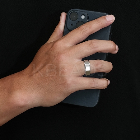 Plain Octagon Stainless Steel Rotating Finger Ring LS-PW-WG48704-03-1