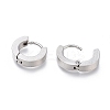 304 Stainless Steel Huggie Hoop Earrings EJEW-O087-09E-P-2