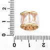 304 Stainless Steel Cubic Zirconia European Beads STAS-N128-01G-05-3