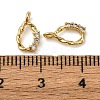 Brass Micro Pave Cubic Zirconia Pendants KK-P308-48G-3