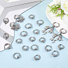 24Pcs 2 Styles 304 Stainless Steel Hoop Earring Findings FIND-SC0017-16A-3