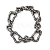 304 Stainless Steel Chunky Link Chain Bracelets for Women Men BJEW-C148-03AS-4