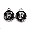 Platinum Plated Alloy Charms ENAM-S118-02F-P-1