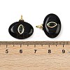 Natural Black Onyx(Dyed & Heated) Pendants KK-B157-42H-10-3
