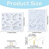 2Pcs 2 Styles DIY Butterfly Ornament Silicone Molds DIY-FS0010-05-4