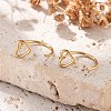 304 Stainless Steel Heart Hoop Nose Rings AJEW-A062-06G-3