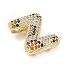 Brass Micro Pave Cubic Zirconia Pendants KK-Z108-02G-Z-2