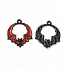Rack Plating Alloy Enamel Pendants FIND-G054-18EB-03-1