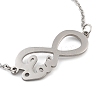 Non-Tarnish Stainless Steel Cable Chain Link Bracelets for Women Men STAS-Z061-01P-06-2