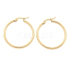 Ion Plating(IP) 304 Stainless Steel Hoop Earrings EJEW-N0016-11G-E-2