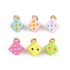 Alloy Enamel Pendants ENAM-D320-01C-1