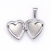Tarnish Resistant 316 Stainless Steel Locket Pendants LS-STAS-O103-28P-3
