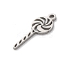 Anti-Tarnish 201 Stainless Steel Pendants LS-STAS-Q015-06P-2