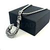 Vintage Style 304 Stainless Steel Fish Hook Pendant Necklaces for Men Women Jewelry NL8016-2