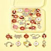30Pcs 12 Styles Zinc Alloy Enamel Connector Charms FIND-FS0004-42-9