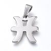 Non-Tarnish 304 Stainless Steel Pendants STAS-L210-06B-P-01-1
