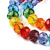 Transparent Glass Beads Strands X-GLAA-T023-08B-4