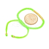 Polyester Cord Braided Bead Bracelets for Women BJEW-L698-01G-06-5