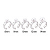 Oval Brass Cuff Ring Settings KK-T076-66P-4