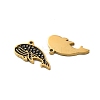 Ion Plating(IP) 304 Stainless Steel Enamel Pendants STAS-M102-57G-2