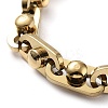 PVD Vacuum Plating 201 Stainless Steel Link Chain Bracelet BJEW-Z023-11G-2