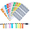 Gorgecraft 10Sheet 10 Color Knife P-type Self-adhesive Network Cable Label Paper Color Waterproof DIY-GF00044-56-1