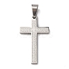 304 Stainless Steel Religion Bible Cross Pendants STAS-F323-11P-1