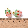 Handmade Lampwork Pendants LAMP-S069-05A-G-10-2
