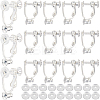 24Pcs Brass Screw On Clip-on Earring Findings KK-SP0001-20P-1