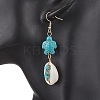 5 Pairs 304 Stainless Steel Shell Dangle Earrings EJEW-JE06441-2