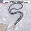 1Pc Silicone ID Card Neck Strap Card Holder NJEW-SW00027-03-3