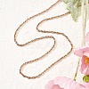 3MM 304 Stainless Steel Rope Chain Necklaces for Women NJEW-B131-07RG-3