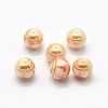 Opaque Spray Painted Glass Beads LAMP-P050-C-8mm-2