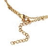 Ion Plating(IP) 304 Stainless Steel Multi-strand Anklets AJEW-AN00332-03-3