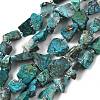 Raw Rough Natural Chrysocolla Beads Strands G-D101-A08-2