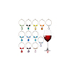 12Pcs Wine Glass Charms Sets AJEW-GA00010-7