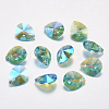 Faceted Glass Rhinestone Pendants RGLA-F053-A-202PS-1