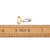 Brass Clip on Earring Converter KK-TA0007-43-6