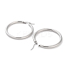 Non-Tarnish Ring 304 Stainless Steel Hoop Earrings for Women Men EJEW-B049-01E-P-2