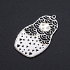 Non-Tarnish 201 Stainless Steel Laser Cut Pendants STAS-S105-T934-1-2